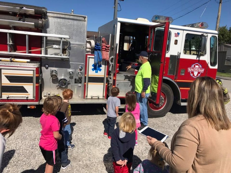 WCUSD1 Waltonville Fire Department Visits School